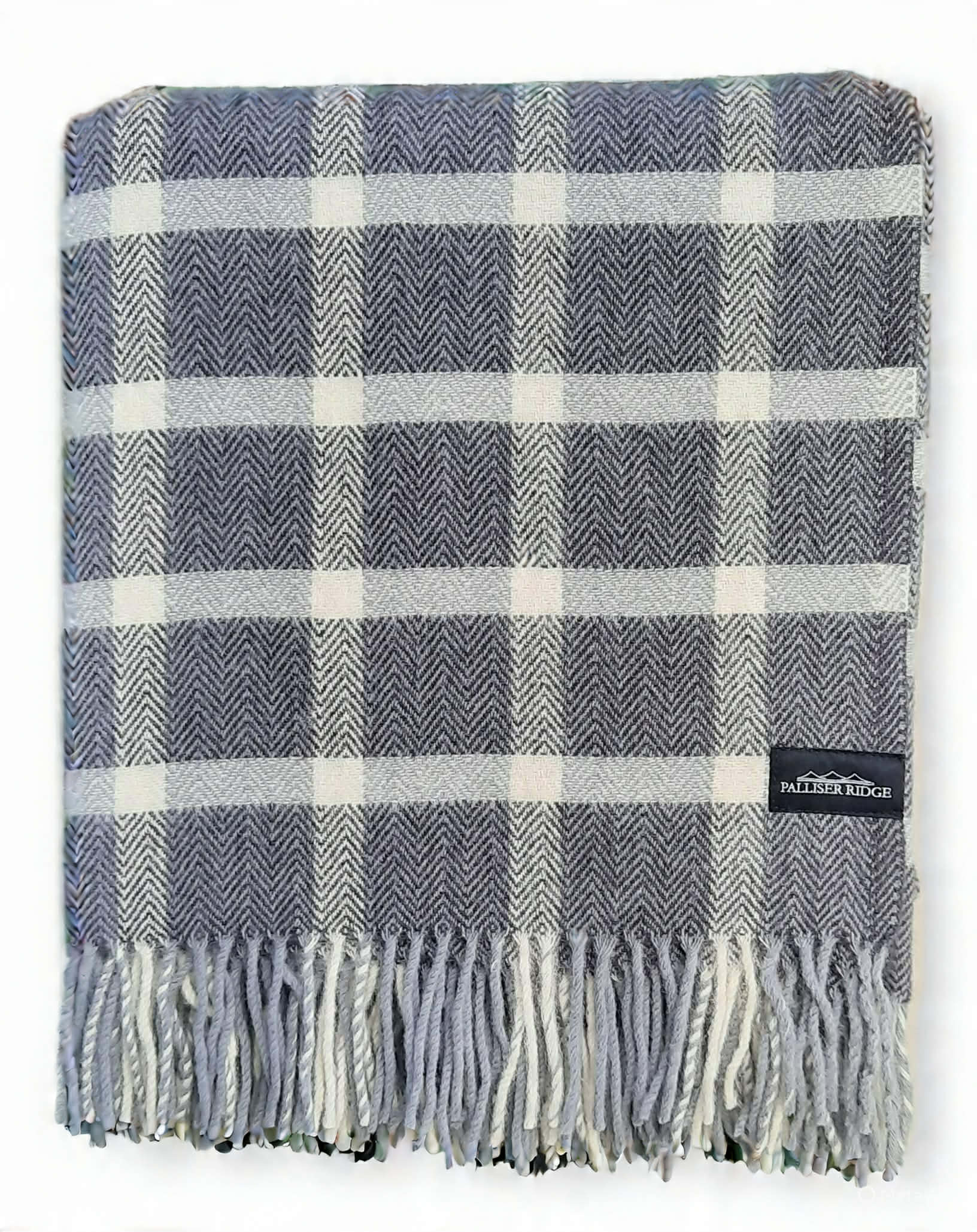 Palliser Ridge Lambswool Throws - Herringbone - Small Check