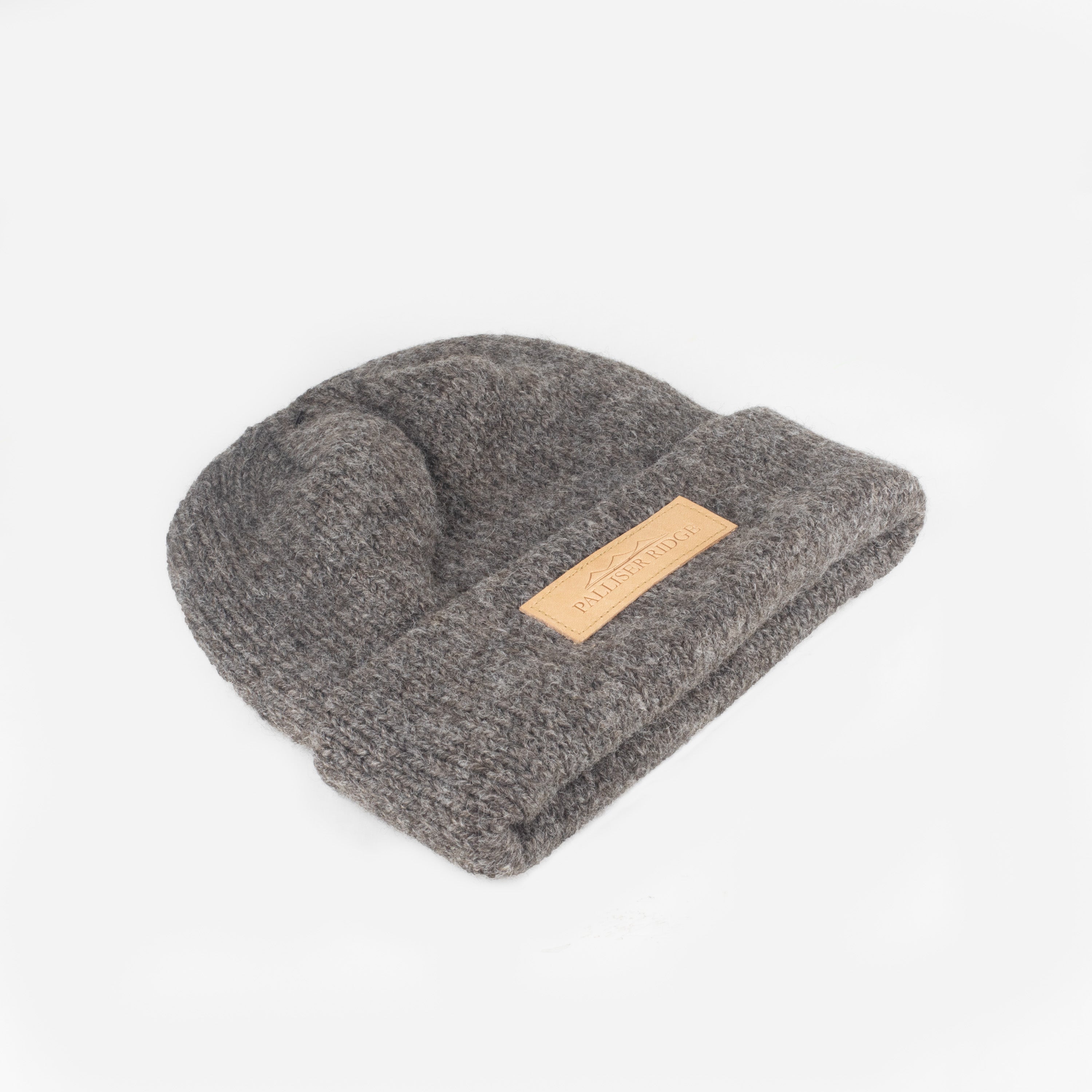 Palliser Ridge Lambs Wool Beanie - Natural Black