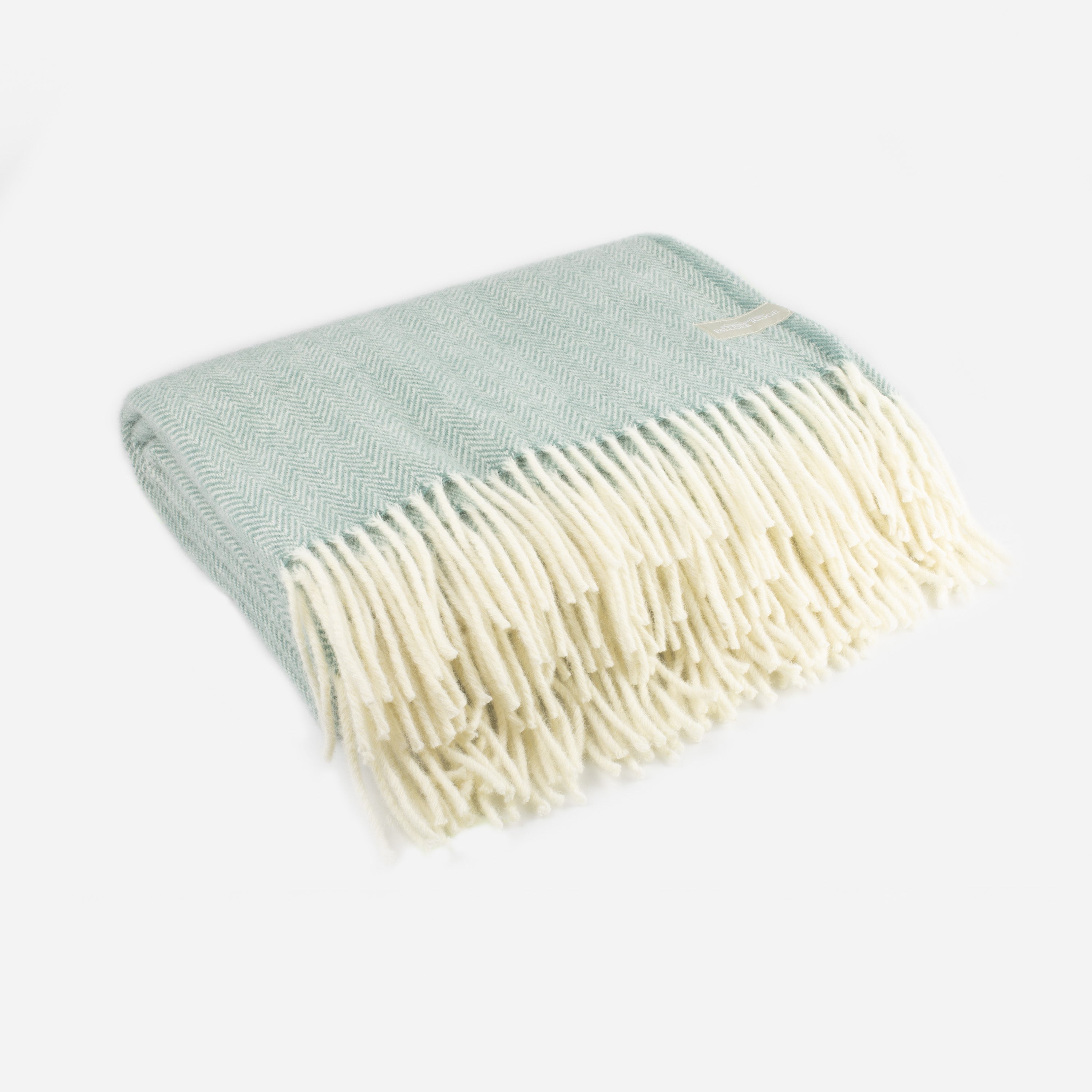 Palliser Ridge - Lambswool Throw Herringbone - Sage