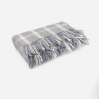 Palliser Ridge - Lambswool Throw Small Herringbone Check - Dove Grey