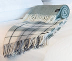 Palliser Ridge - Lambswool Throw Large Twill Check - Forest