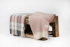 Palliser Ridge - Lambswool Throw Herringbone - Blush