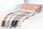 Palliser Ridge - Lambswool Throw Herringbone - Blush