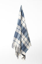 Palliser Ridge - Lambswool Throw Large Twill Check - Royal Blue