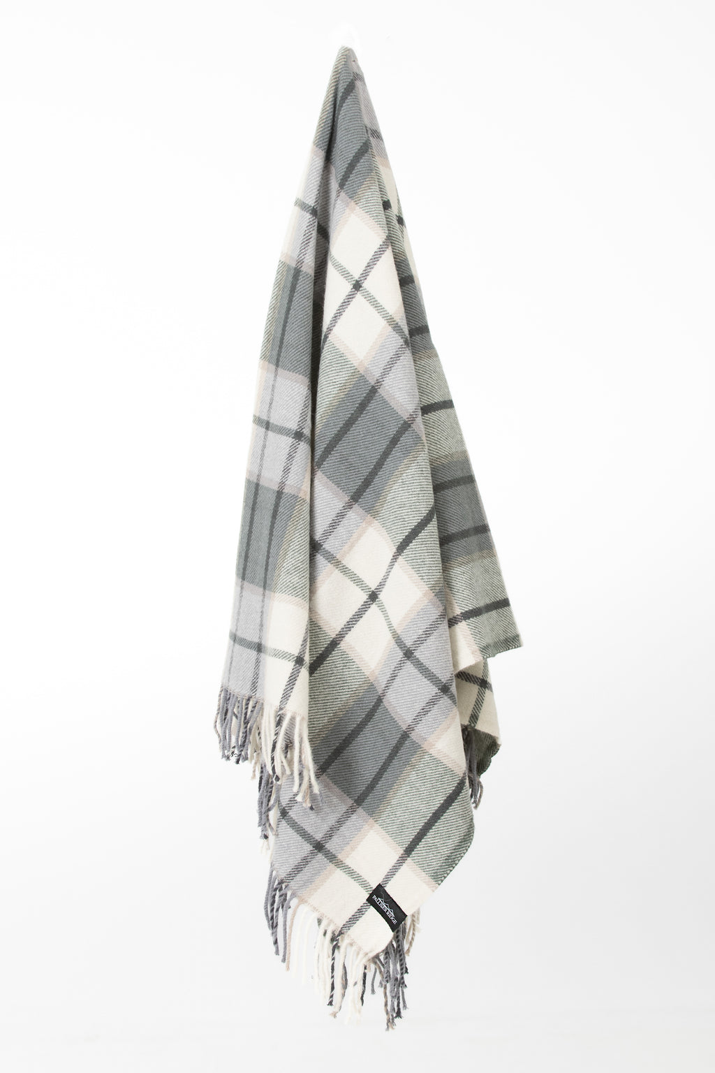 Palliser Ridge - Lambswool Throw Large Twill Check - Forest