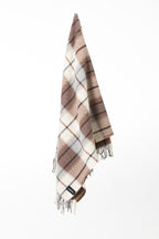 Palliser Ridge - Lambswool Throw Large Twill Check - Chocolate