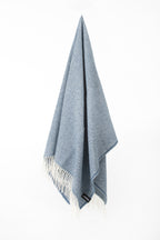 Palliser Ridge - Lambswool Throw Herringbone - Royal Blue