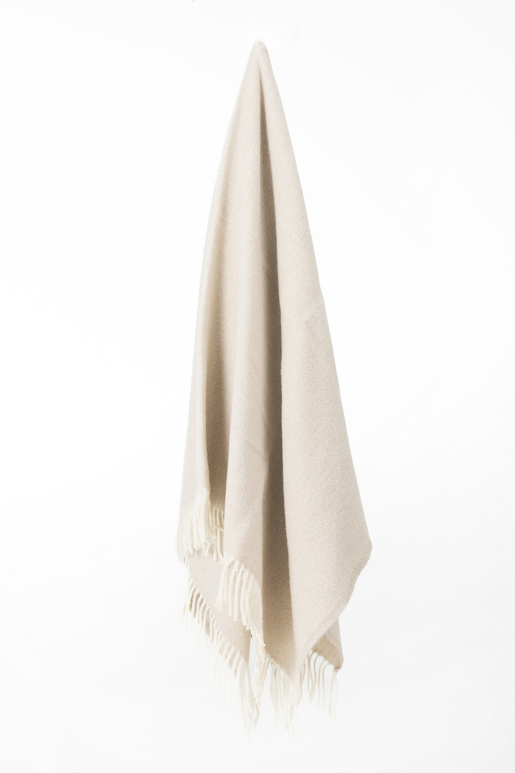 Palliser Ridge - Lambswool Throw Herringbone - Fawn