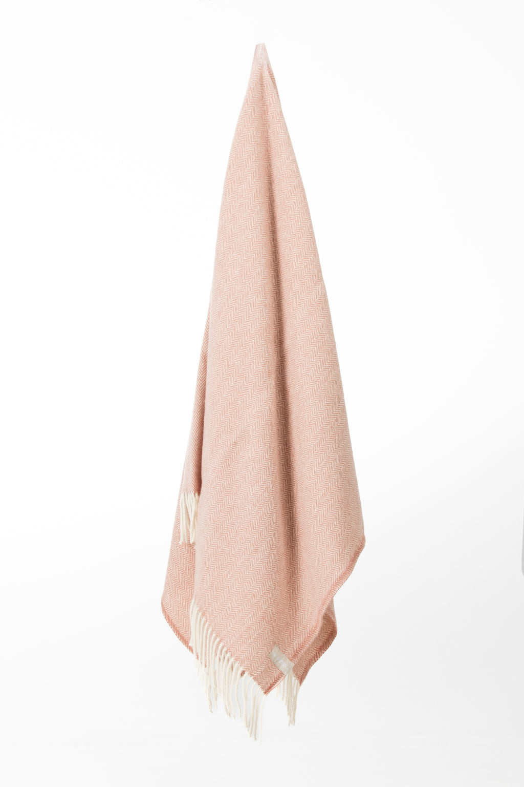 Palliser Ridge - Lambswool Throw Herringbone - Blush
