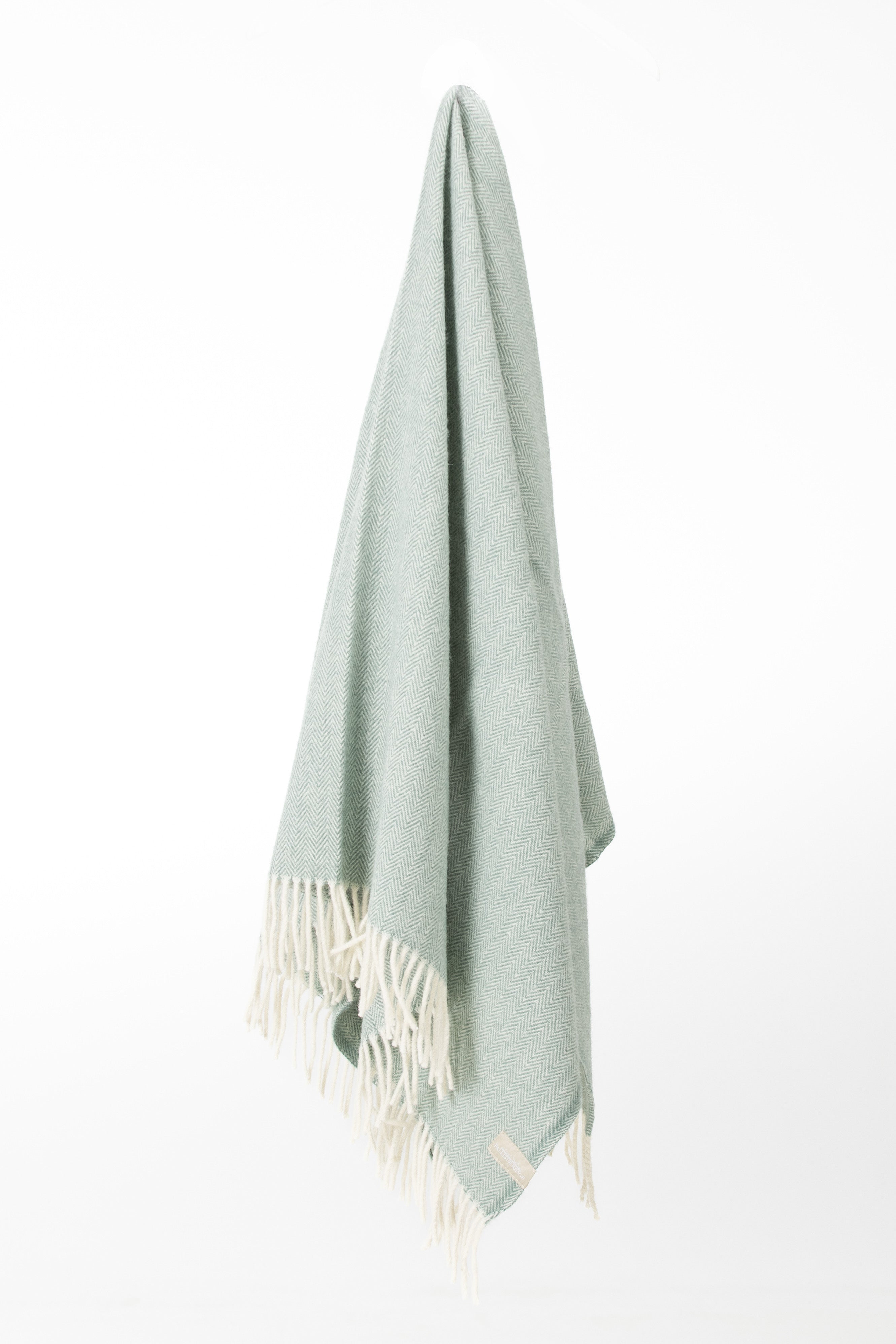 Palliser Ridge - Lambswool Throw Herringbone - Sage