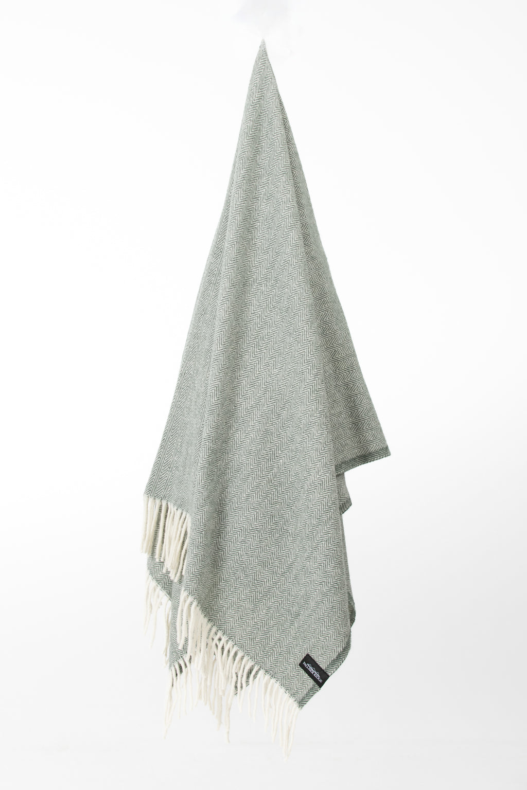 Palliser Ridge - Lambswool Throw Herringbone - Forest