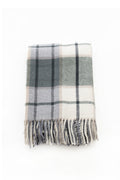 Palliser Ridge - Lambswool Throw Large Twill Check - Forest