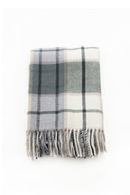 Palliser Ridge - Lambswool Throw Large Twill Check - Forest
