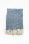 Palliser Ridge - Lambswool Throw Herringbone - Royal Blue