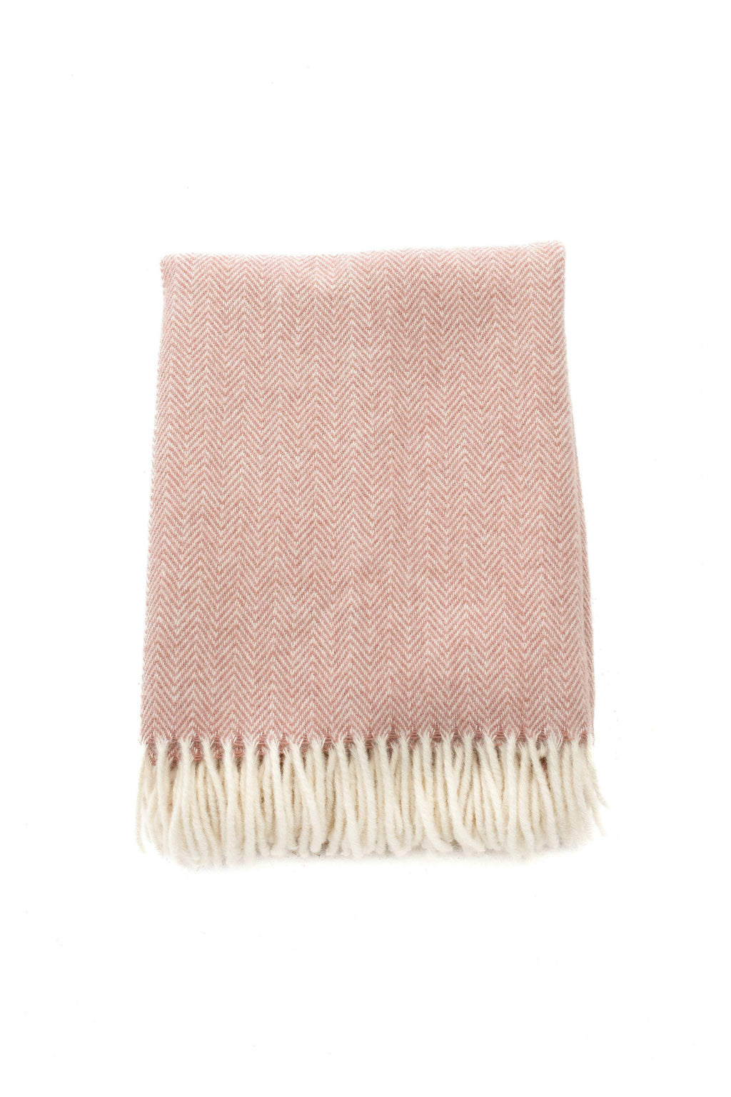 Palliser Ridge - Lambswool Throw Herringbone - Blush