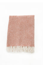 Palliser Ridge - Lambswool Throw Herringbone - Rust Red