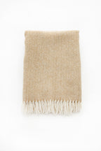 Palliser Ridge - Lambswool Throw Herringbone - Mustard