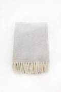 Palliser Ridge - Lambswool Throw Herringbone - Dove Grey