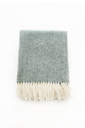 Palliser Ridge - Lambswool Throw Herringbone - Forest