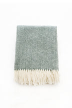 Palliser Ridge - Lambswool Throw Herringbone - Forest