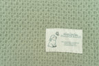 Baby and Beyond "Wonky Waffle" Pure Lambswool Baby Blanket Sage